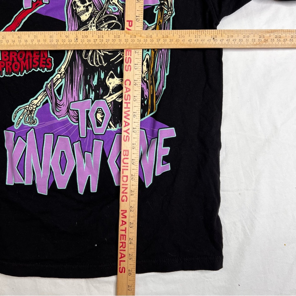 Broken Promises T-Shirt Sz Medium “You Say I Am A Demo Double-Sided Tee L030225 - Picture 8 of 8